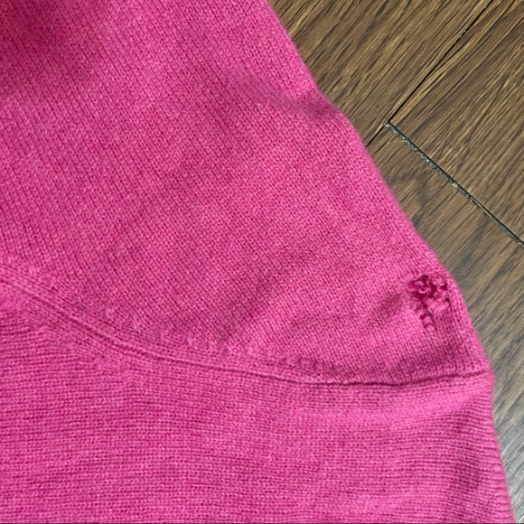 NWT Reformation Cashmere Hot Pink Sweater size Small - Picture 3 of 4
